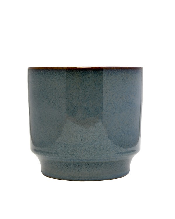 Medium Stepped Planter Blue 6"