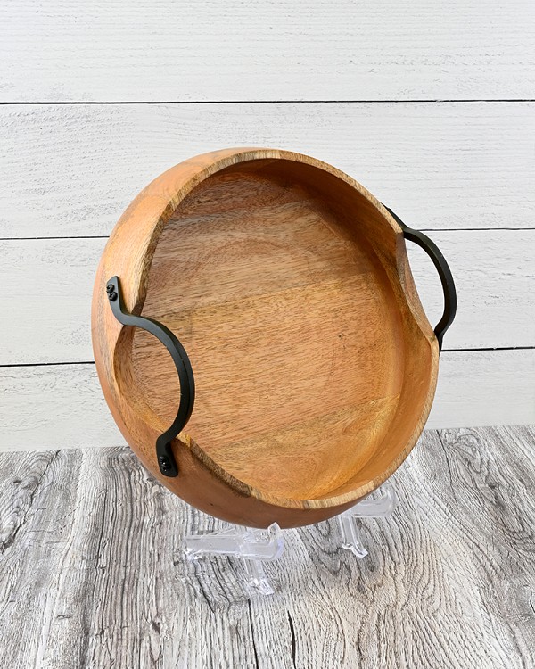 MANGO WOOD ACCENT TRAY LARGE