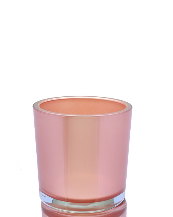 Metallic Coral Glass Vase 5.5"