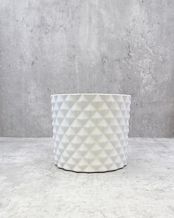 Diamond Embossed Planter 4.5"H
