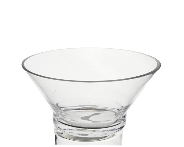 Flared Clear Glass Bowl 9.5"D