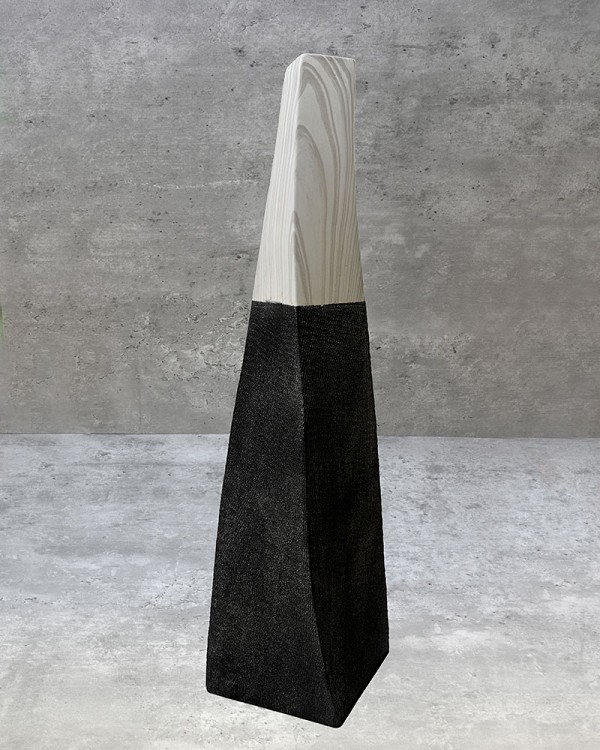 Black/White Decorative Tower 23"H