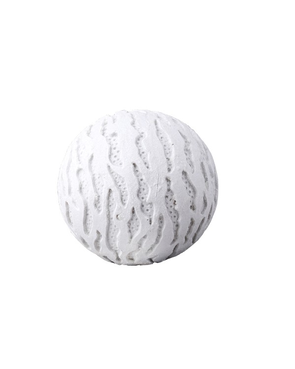 White Decorative Wave Textured Ball
