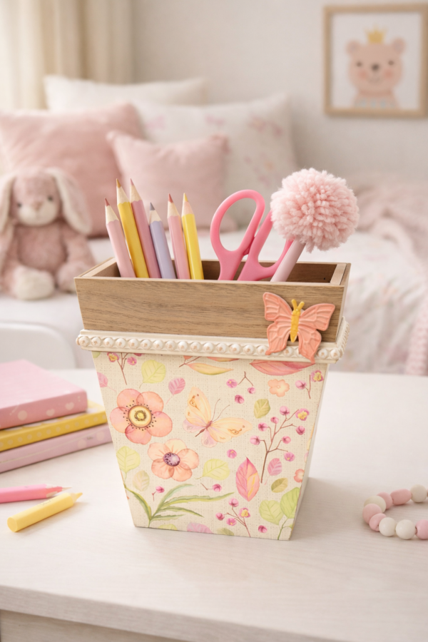Decorative planter in a child's room