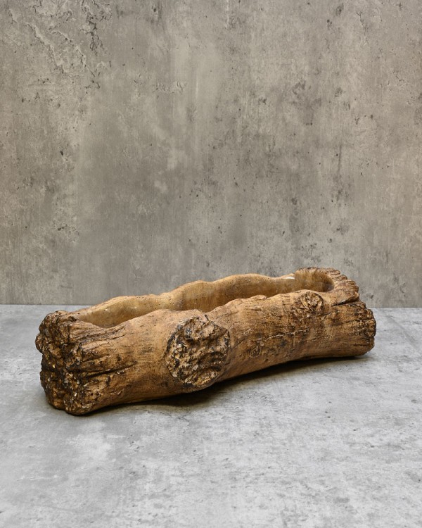 Ceramic Log Planter 12.5"L