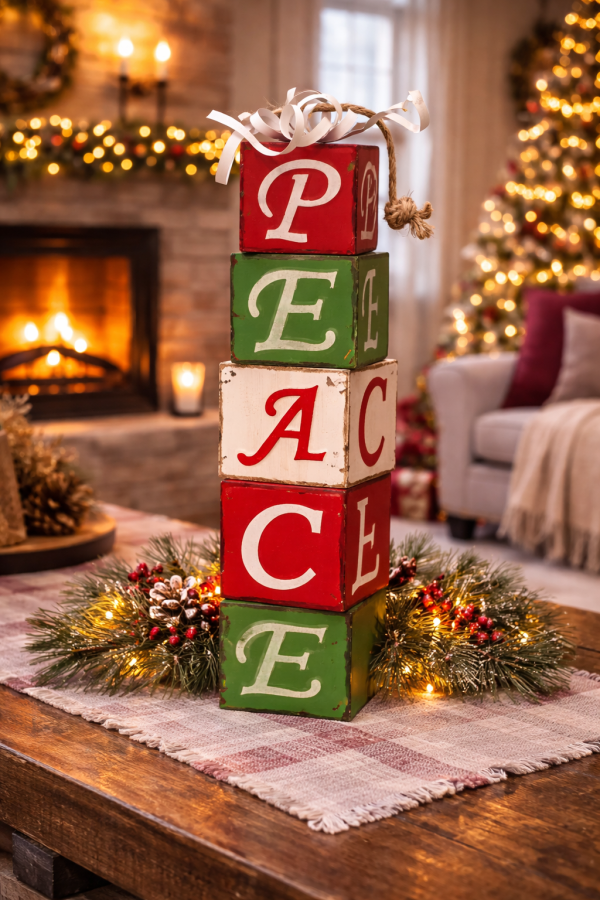 Festive peace on a Christmas table