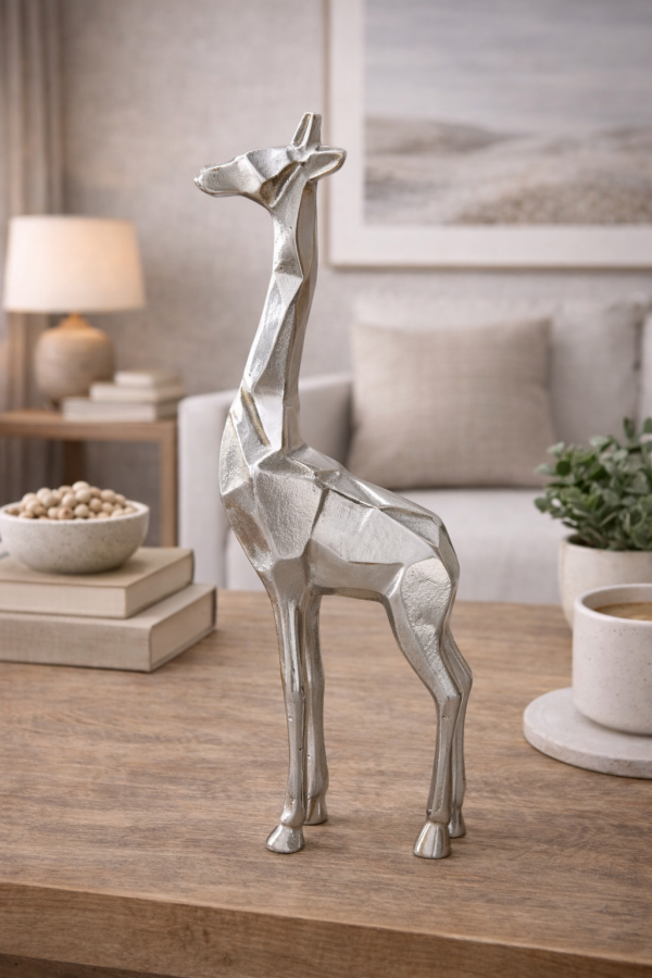 Géométrie argentée et harmonie neutre