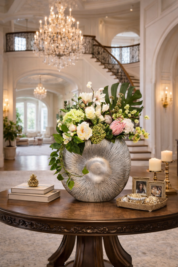 Élégance florale sous lumière douce