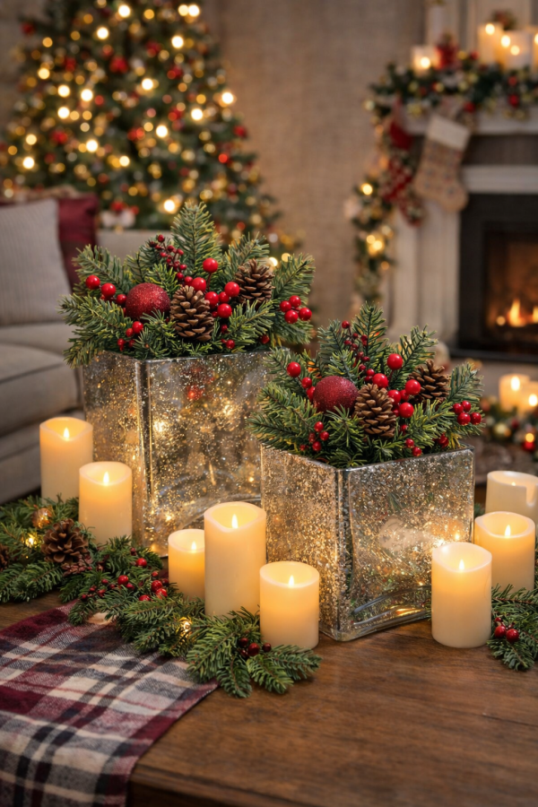 Décor de Noël et ambiance chaleureuse