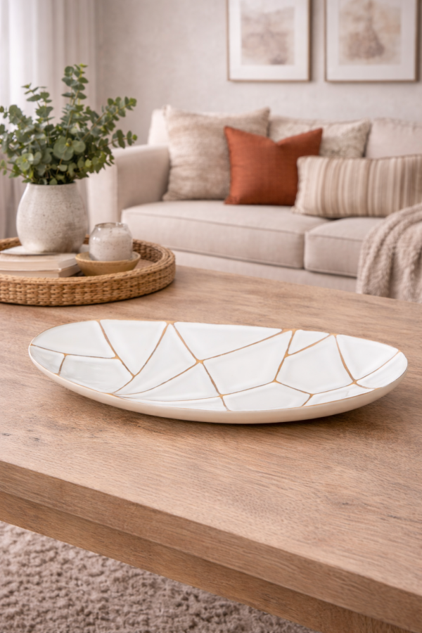 Elegant living room decor with vase