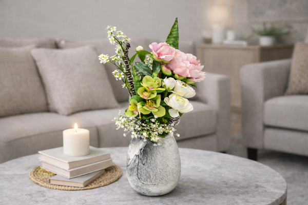 Floral elegance on a marble table-2