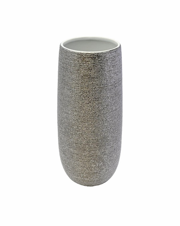 Silver Spun Textured 14.5"H