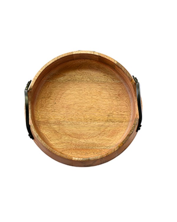 MANGO WOOD ACCENT TRAY LARGE