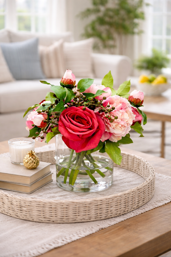 Floral elegance in a bright room