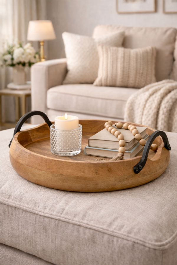 Serene living room details in harmony