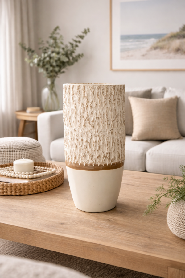 Coastal style living room details