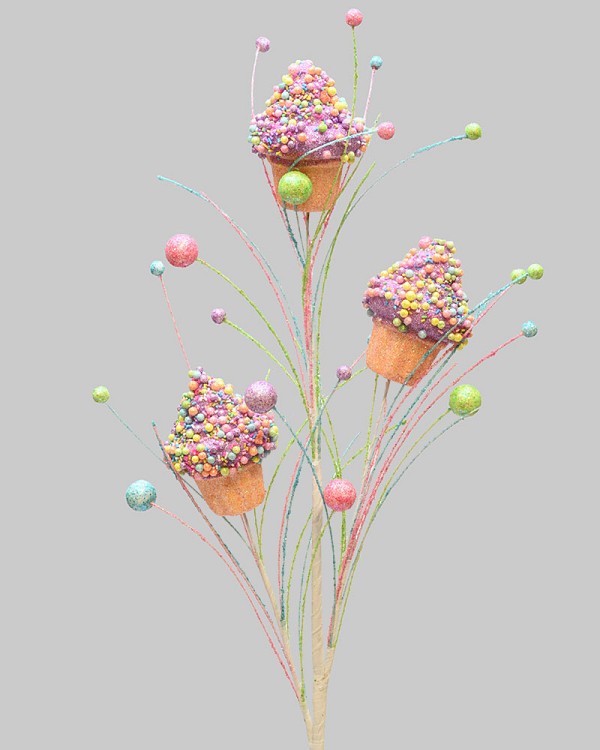 Candy Cupcake Spray 30.5" Purple