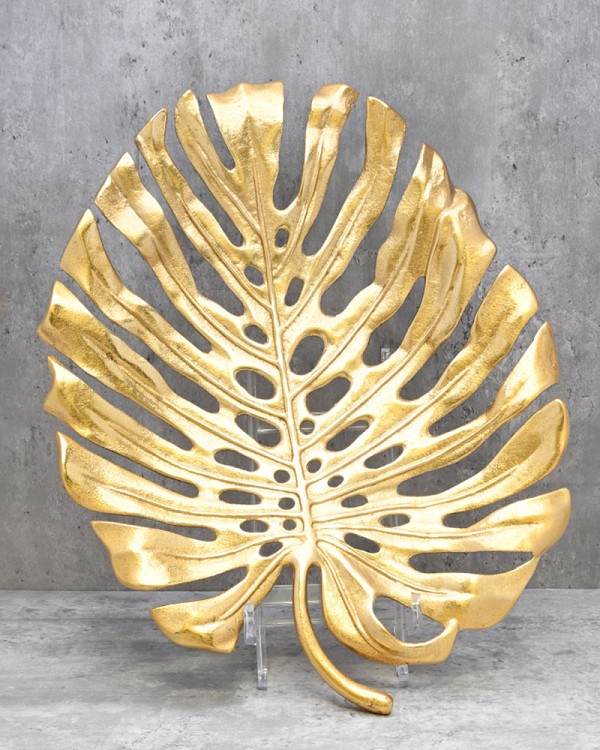 Monstera Wall Leaf 19"L - Gold