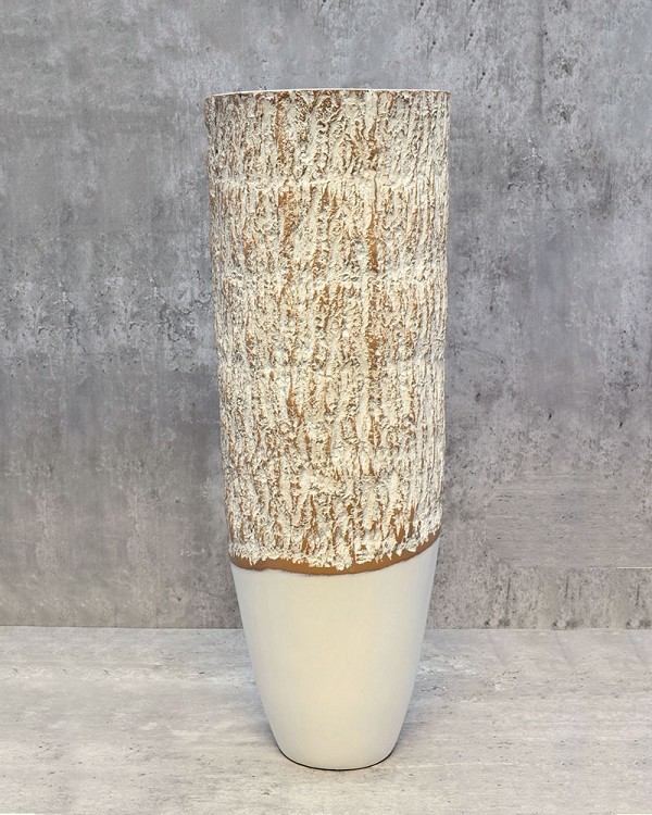 Rustic White Container 19.75"H