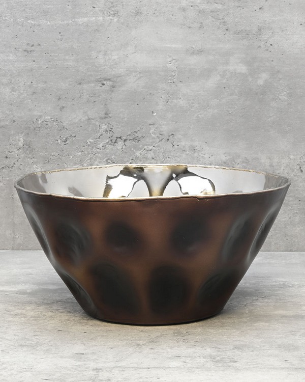 Decorative Dimpled Bowl - Large 10.5"D