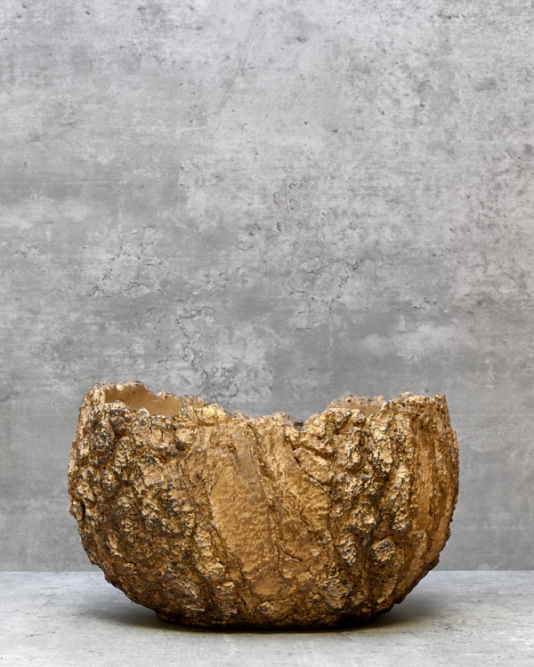 Fossil Planter - Brown 10"D