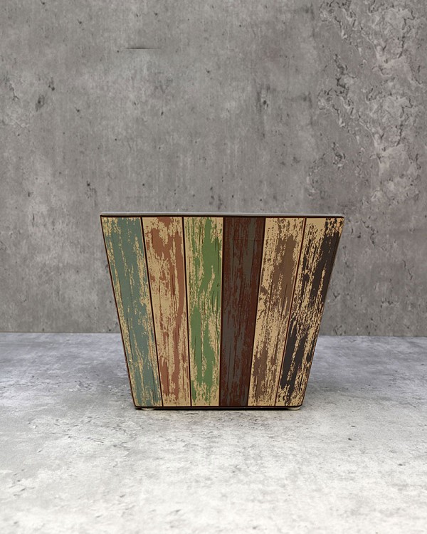 Multi Colour Square Tapered 4.5"H