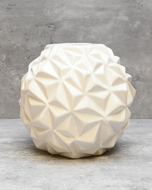 Crumple Ball Vase - Large 7"H