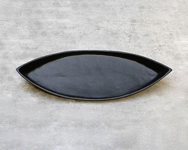 Black Canoe Decorative Platter 16"L 