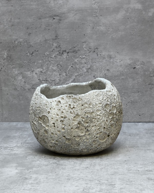Textured Moonscape Planter 5"D