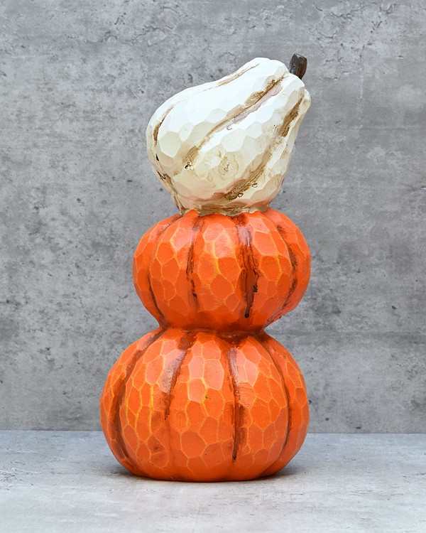 Stacked Pumpkins 11"H