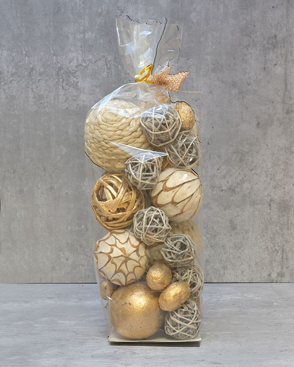 Decorative Filler Mix - Beige/Gold