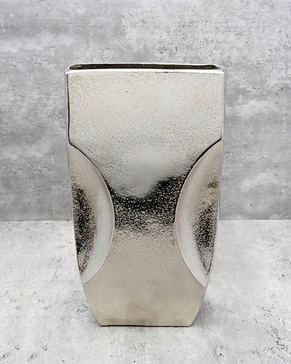 Aluminum Contour Vase 11.5"H