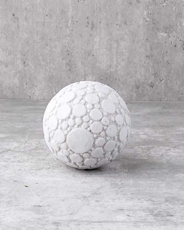 White Rock Textured Decorative Ball 4"D