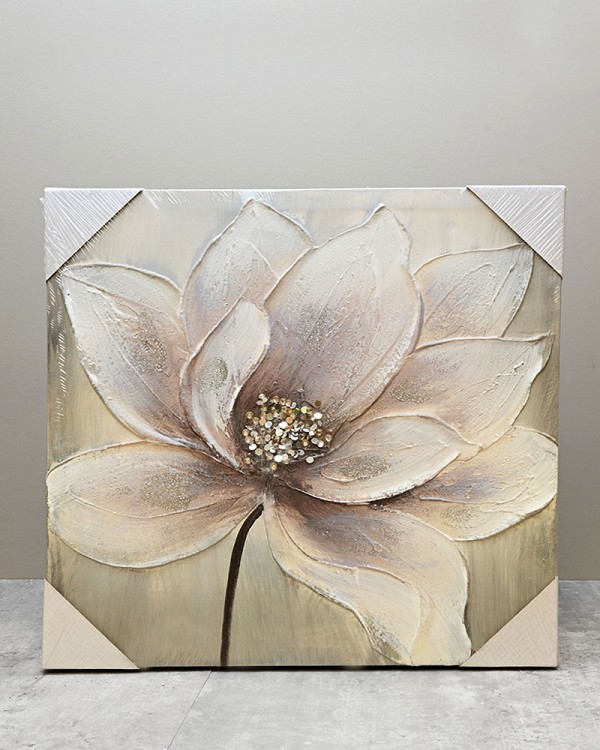 Floral Canvas Print - Right Leaning 16"H