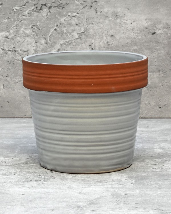 Garden Planter - Grey 4"H
