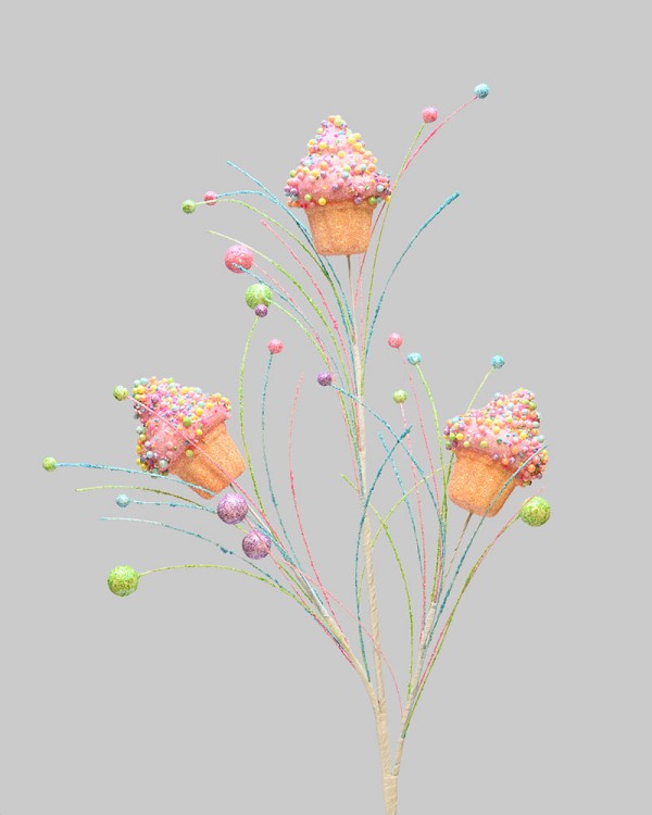 Candy Cupcake Spray 30.5" Pink