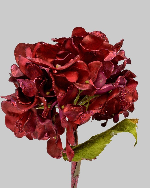 Hydrangea 20" Metallic Red/Purple