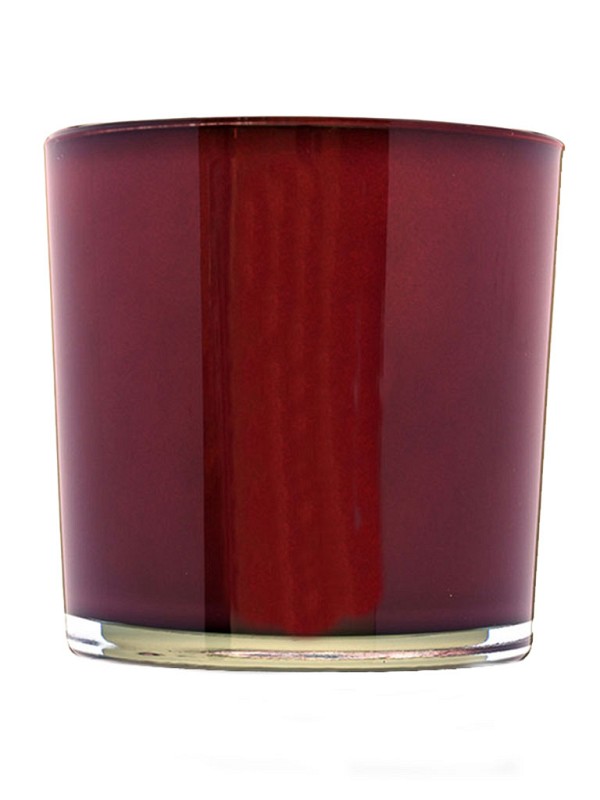 Burgundy Glass Vase 5.5"H