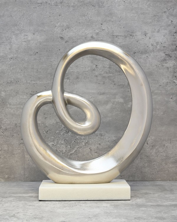 Aluminum Decorative Sculpture 14.5"H