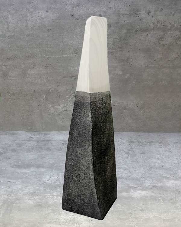 Black & White Decorative Tower 23"H