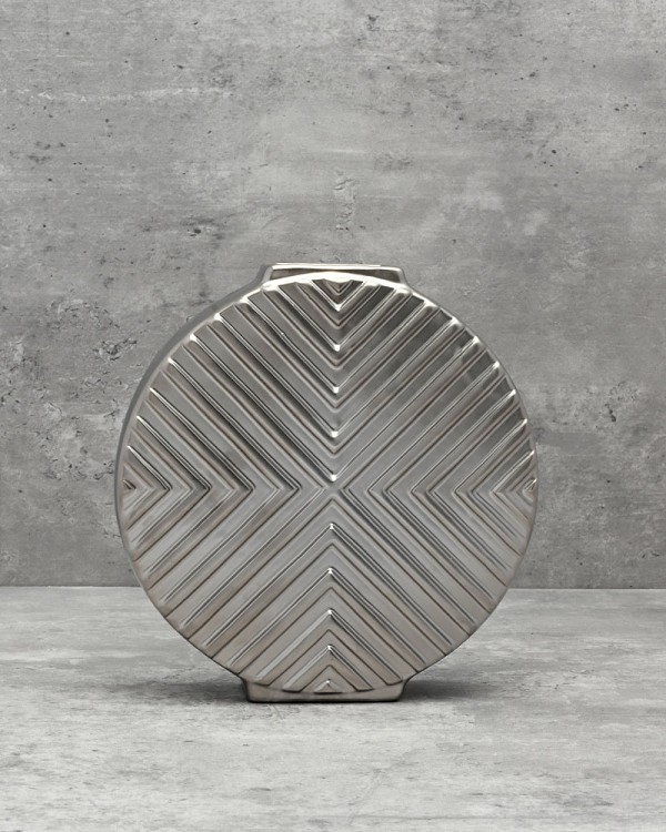 Aurora Medallion Vase 7.75"H